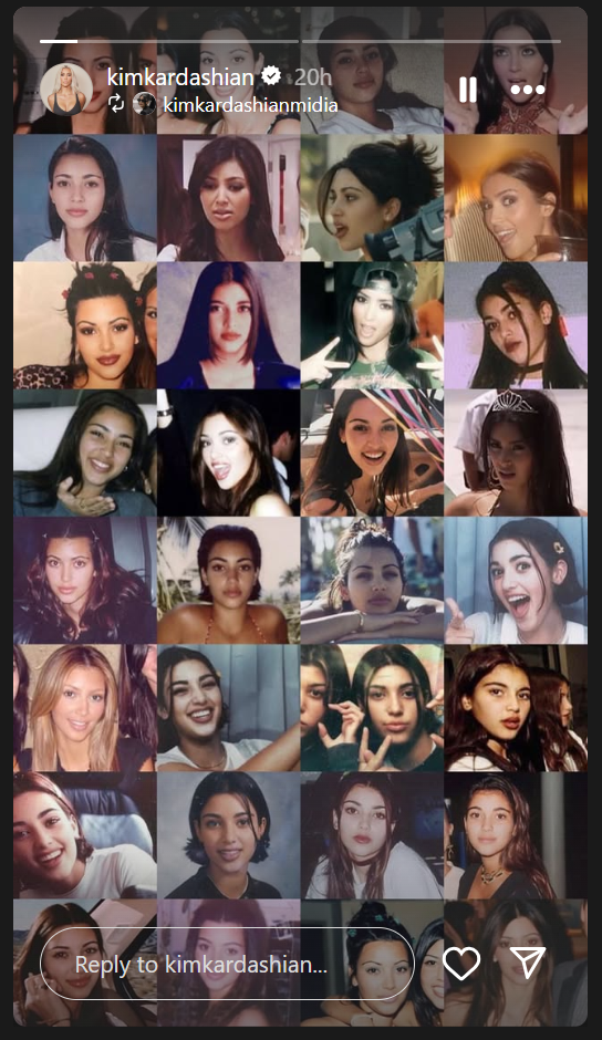 Kim Kardashian shares nostalgic post in honor of his youngest self