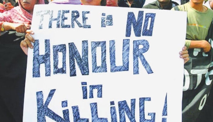 Civil society protests against cases of honor murders in this photo without date. - Reuters.