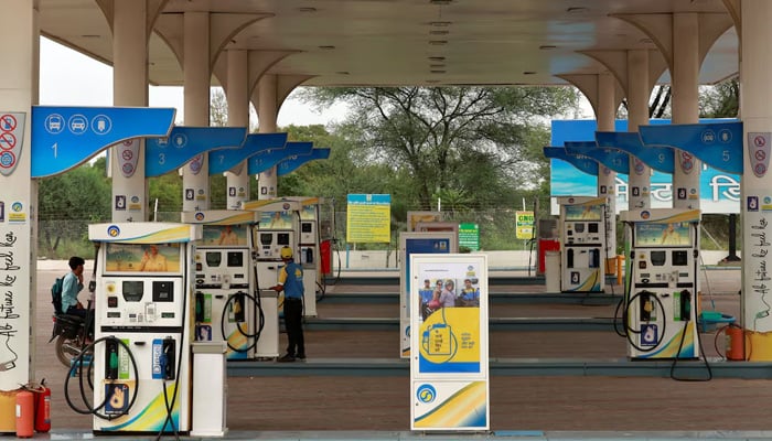 A Bharat oil station is shown in Gurugram, India, June 4, 2025. - Reuters