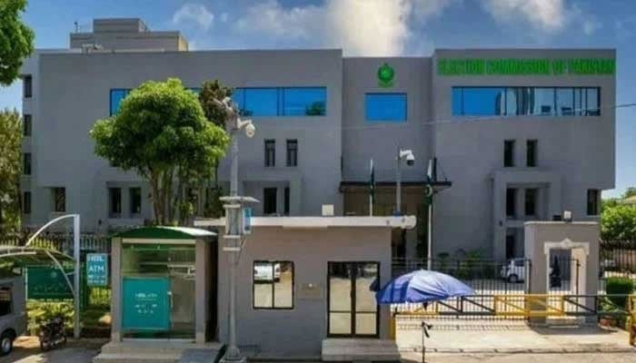 The facade of the ECP office renewed in Islamabad. - ECP website/file