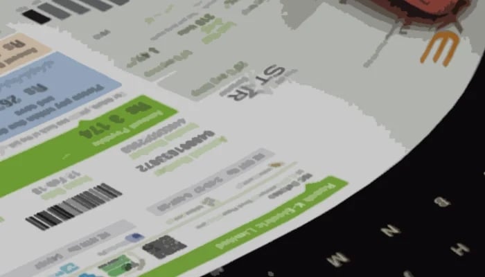 A person has his electricity bill in this illustration. - PakGazette.tv/file