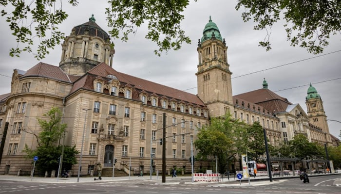 Düsseldorf Higher Regional Court (OberlandsGeericht Düsseldorf) in Düsseldorf, Germany. - AFP