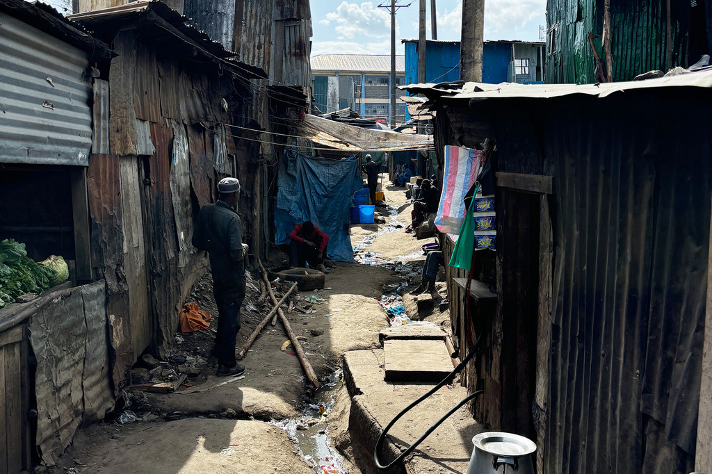 Without formal wastewater systems, streams in Mathare's marginal neighborhoods in Nairobi have human waste. Without formal wastewater systems, streams in Mathare's marginal neighborhoods in Nairobi have human waste.