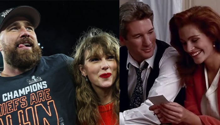 Travis Kelce compares Taylor Swift's relationship to reverse the plot of the beautiful woman