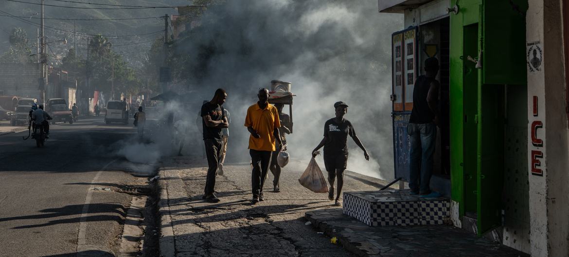 The center of the city of Port-Au Prince remains extremely dangerous due to gang activity. The center of the city of Port-Au Prince remains extremely dangerous due to gang activity.