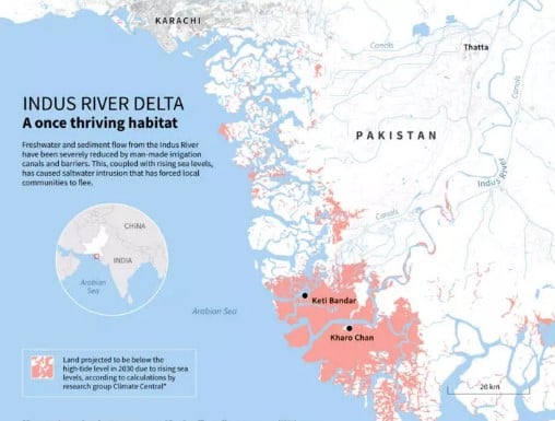 Delta del Río Indo. - AFP