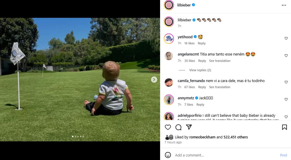 Justin Bieber mells hearts with your son Jack Blues