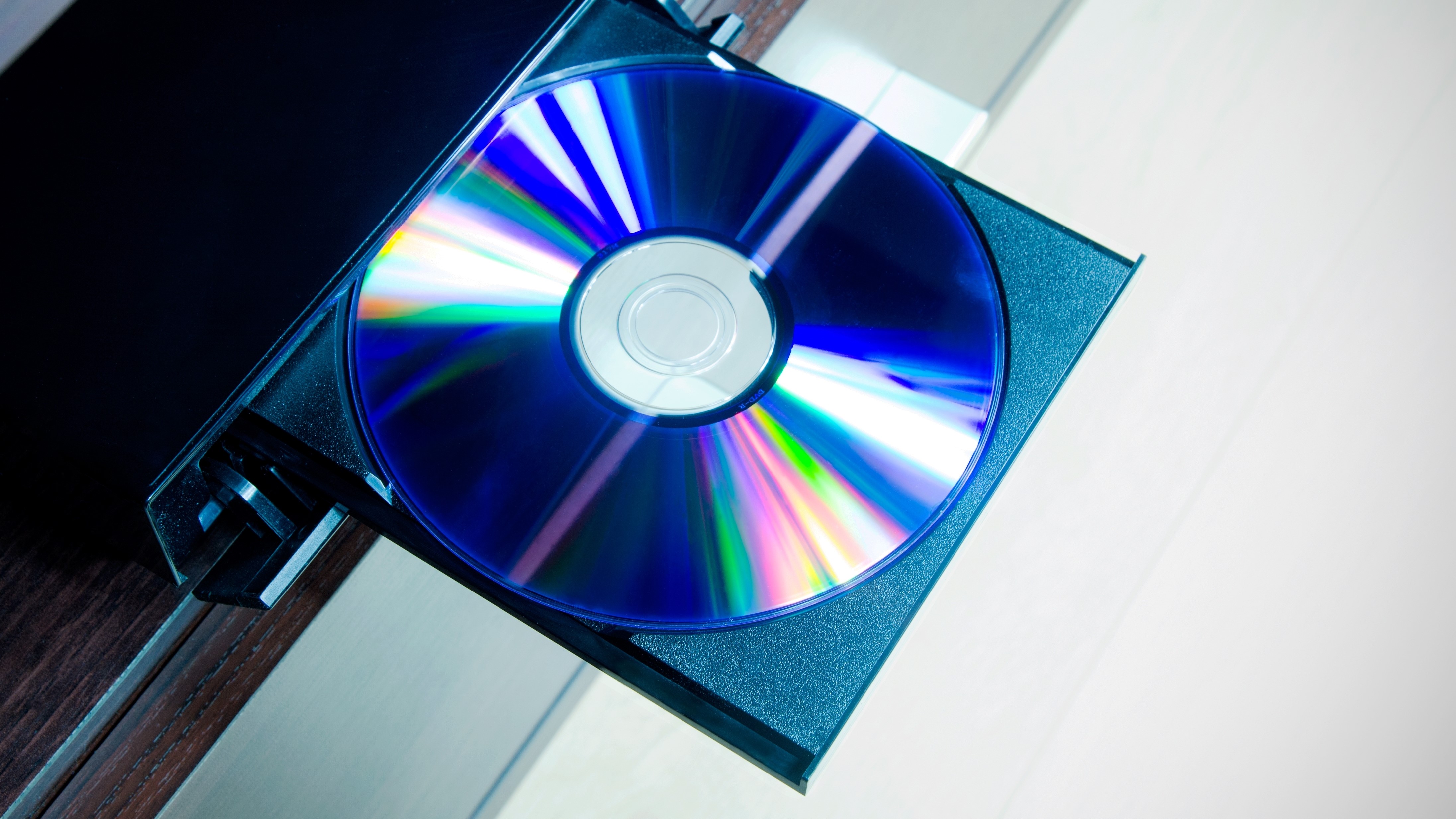blu-ray disc in tray