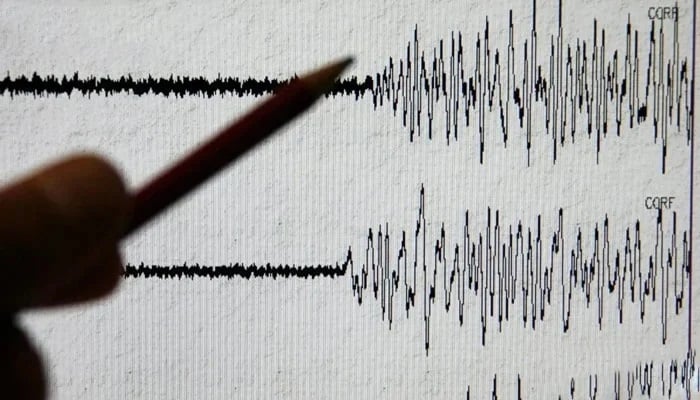 A Richter scale that measures the earthquake. - AFP