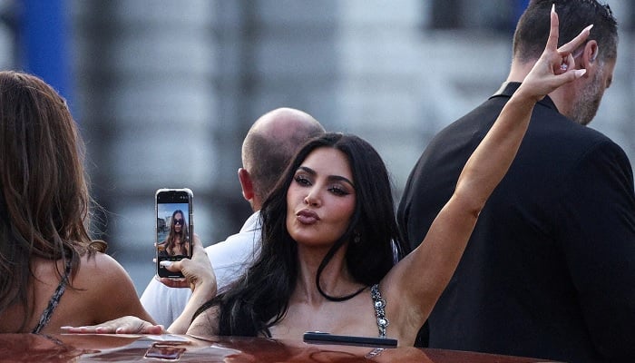 Kim Kardashian, seen here in Venice before Jeff Bezos's wedding in Venice, Italy, June 26, has been accredited by helping to boost the jargon of social networks 'Skibidi' to the mainstream. - Reuters