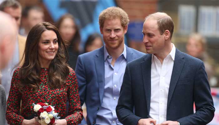 Before Meghan: How Harry was standing next to William and Kate in the rain