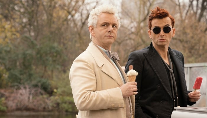 Michael Sheen reveals why he and Good Omens Costa David tenant were rivals at the beginning
