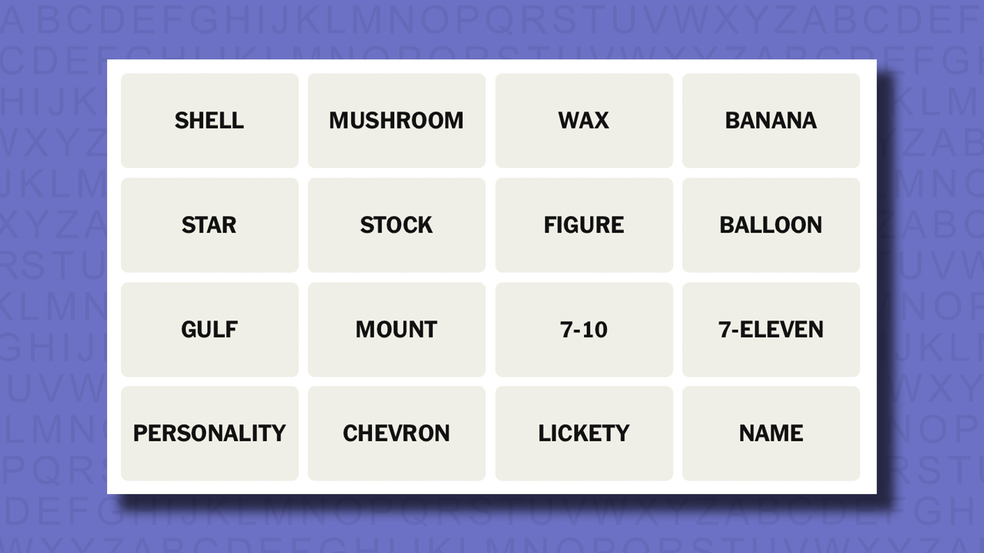 NYT Connections suggests an 810 game on a purple background