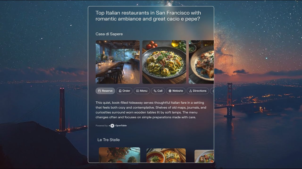 Reserve a table with perplexity and opening - YouTube
