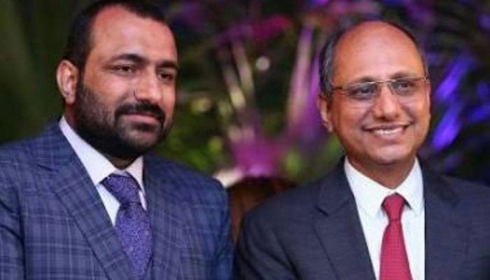 The image shows the local government minister of Sindh, Saeed Ghani (right) along with his brother Farhan Ghani. - Facebook@farhan.ghani. 988
