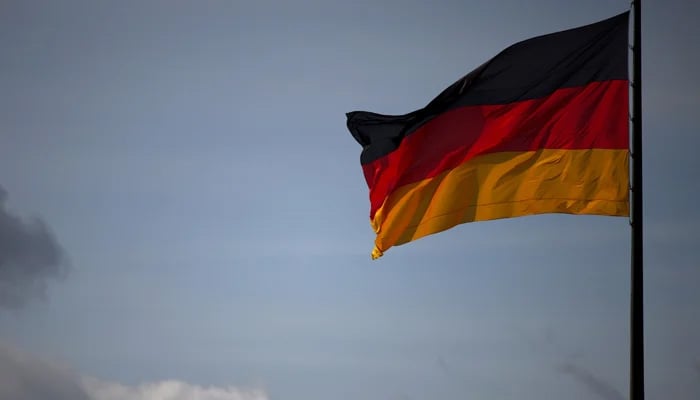 The German national flag flies in Berlin, Germany, April 5, 2022. - Reuters