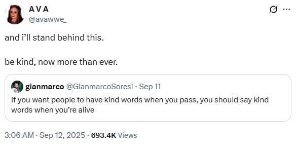 Ava Raine shot on comments about Charlie Kirk?