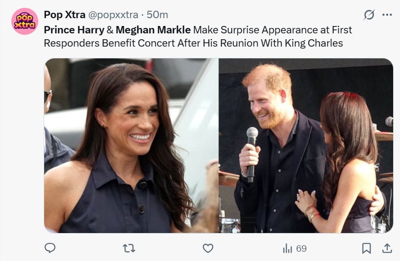 Prince Harry, Meghan Markle, has a charity concert for the first to answer: photos