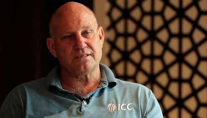 An imageless image of the ICC Match Andy Pycroft referee. - Screengrab via Facebook@ICC