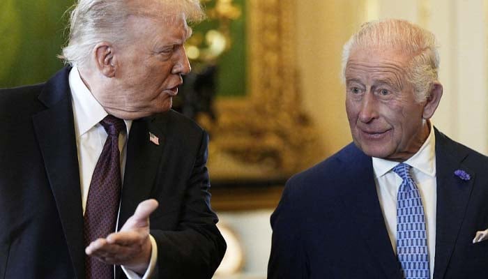 Does Donald Trump believe that King Charles can save him from the scandal?