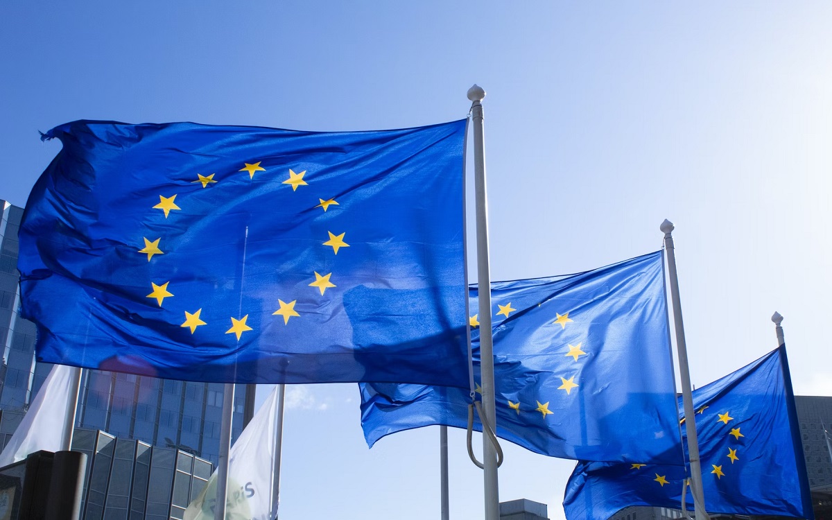 EU flags