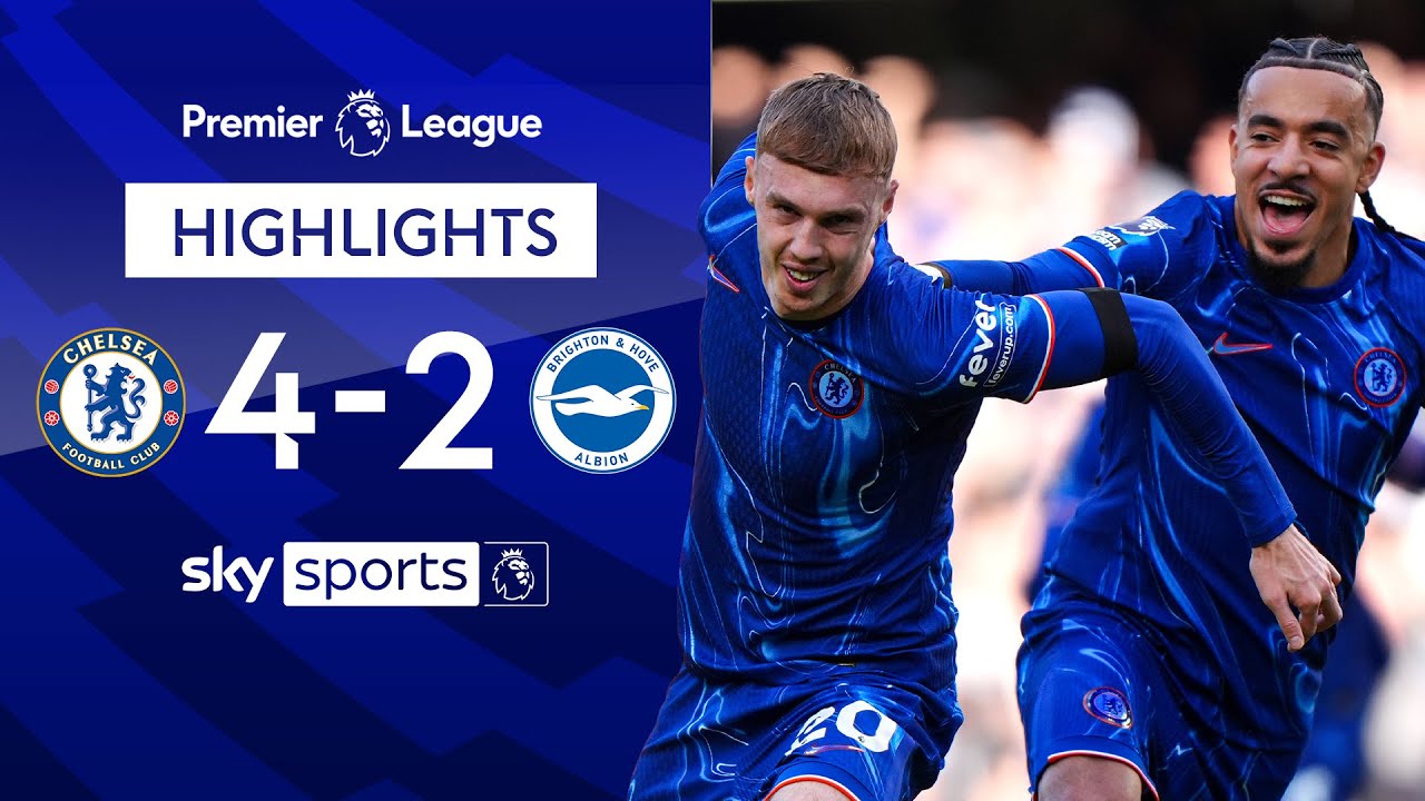 Cole Pale makes history with four goals in the first half! | Chelsea 4-2 Brighton | The highlights of EPL - YouTube