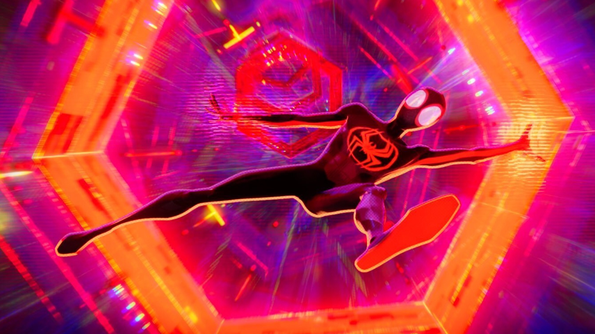 Miles Morales in Spider-Man: Through the spider to see