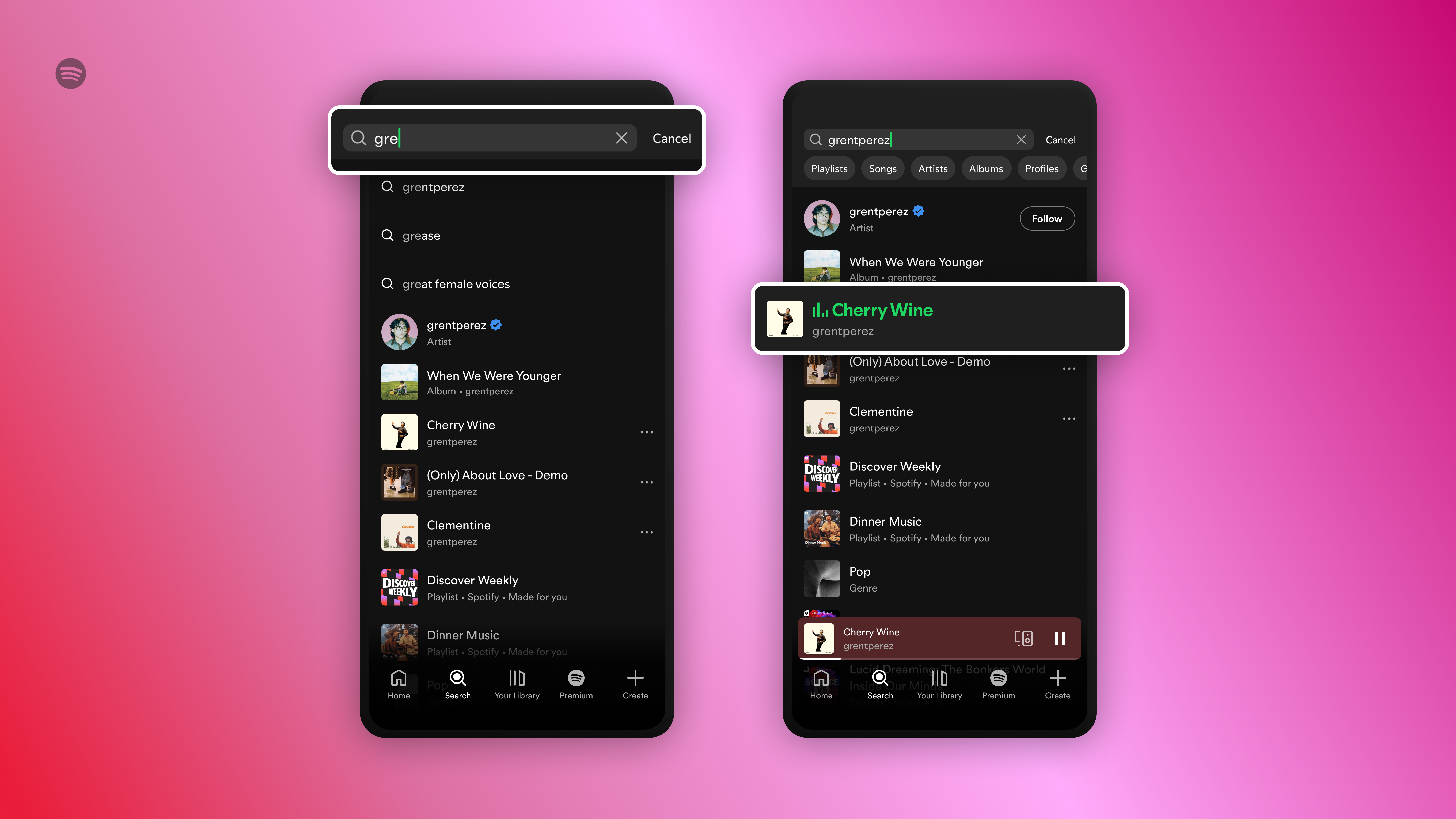 Free Spotify version that allows you to play any song you are looking for