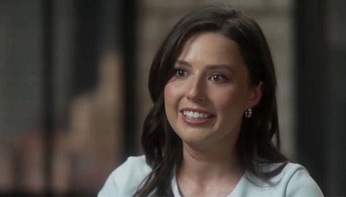Katie Thurson applauds in the rumors of false death