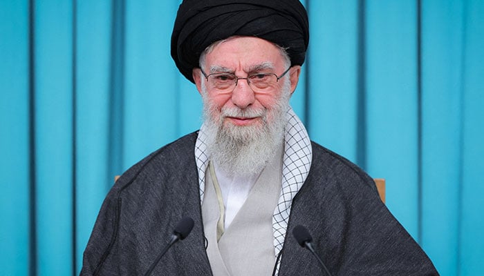 Supreme leader of Irans Ayatolá Ali Khamenei speaks during a televised speech in Tehran, Iran, September 23, 2025. - Reuters