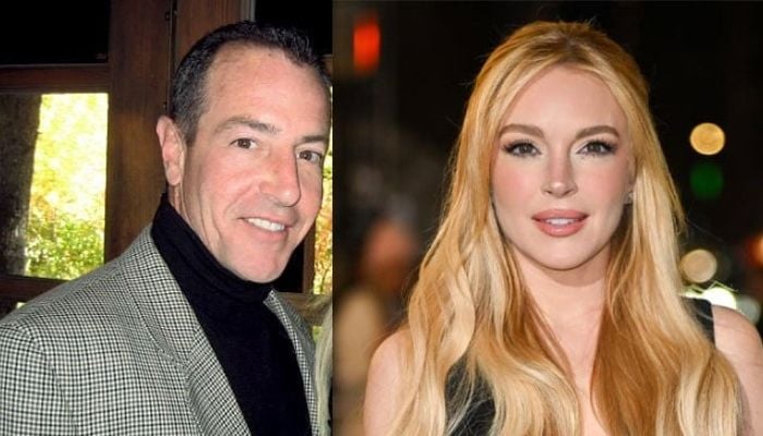Lindsay Lohan turns her father's back behind Father Michael