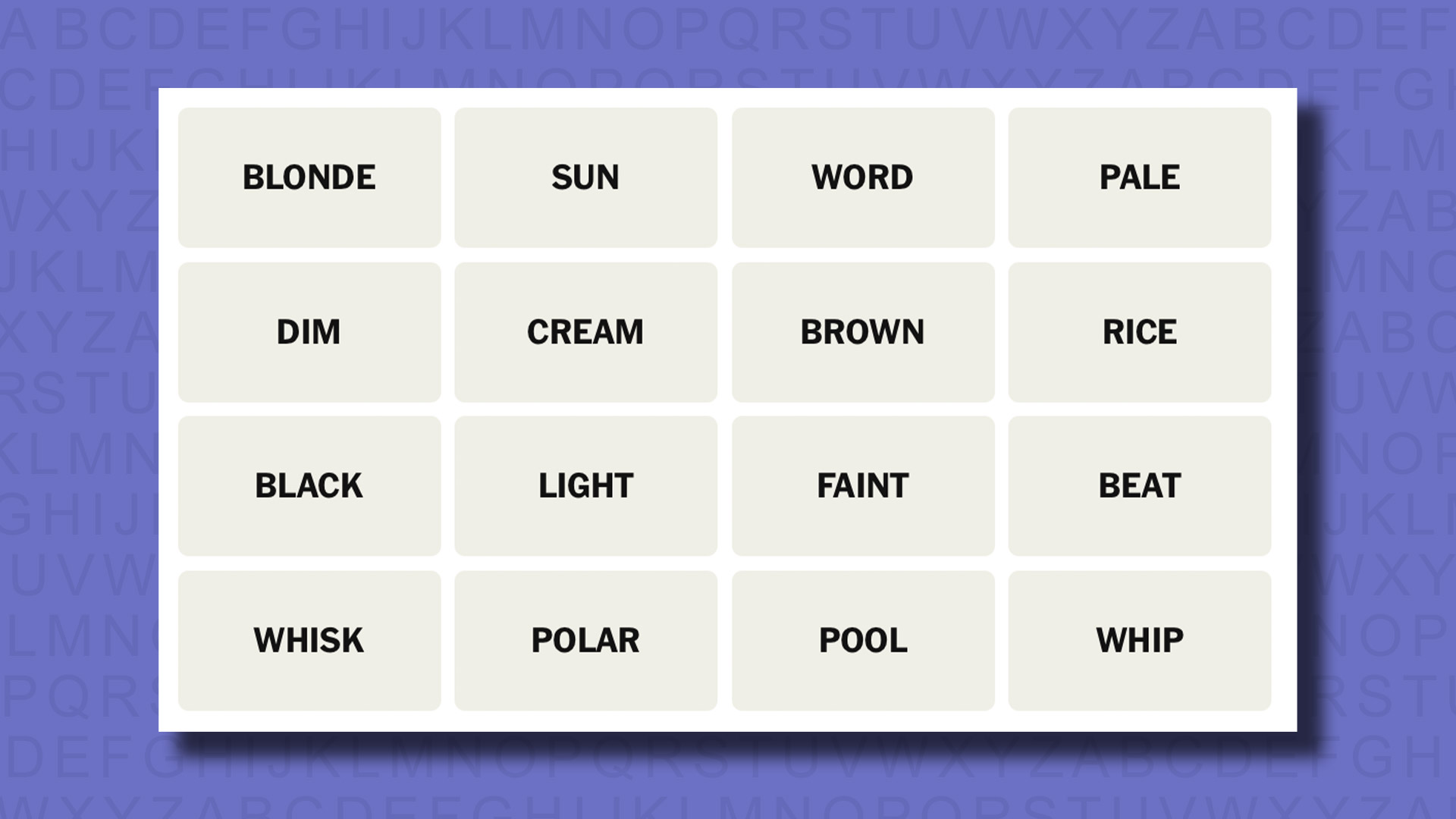NYT Connections suggests an 838 game on a purple background