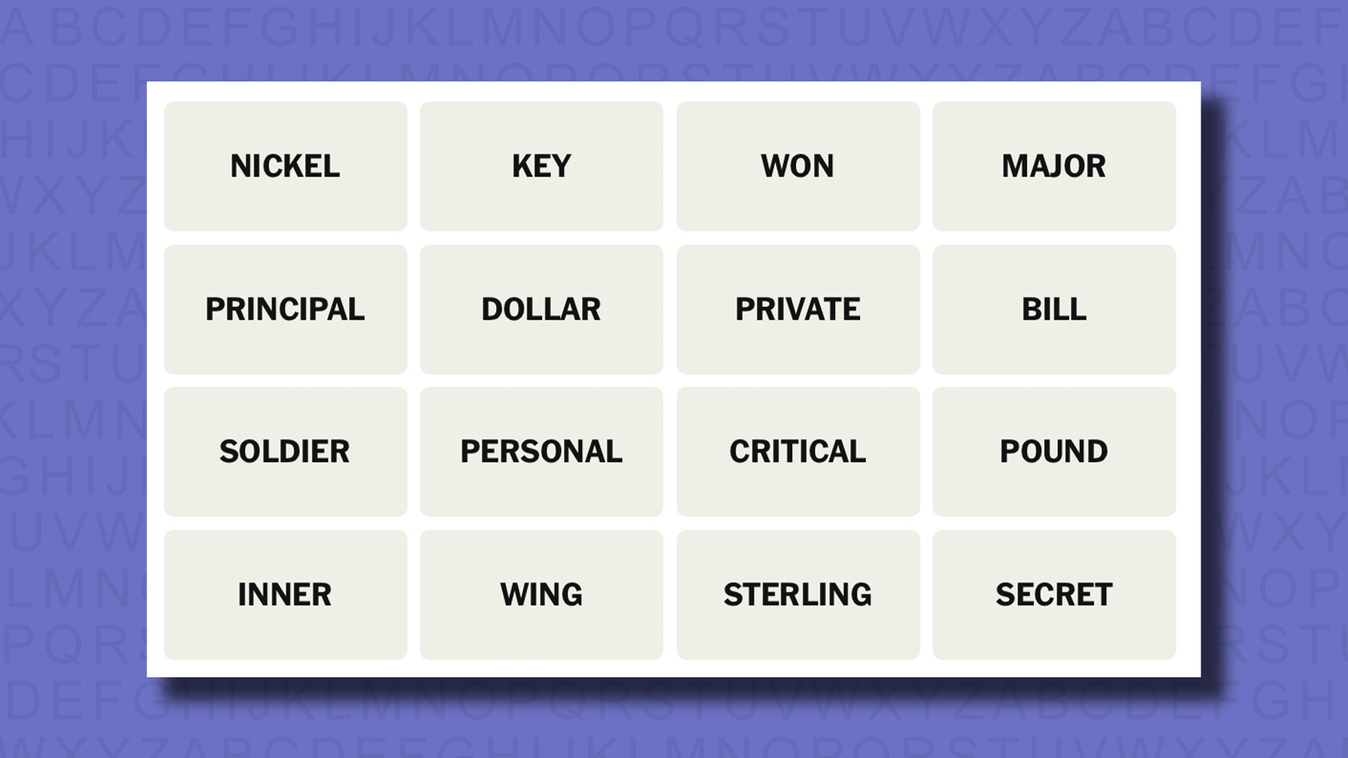 NYT Connections suggests game 825 on a purple background