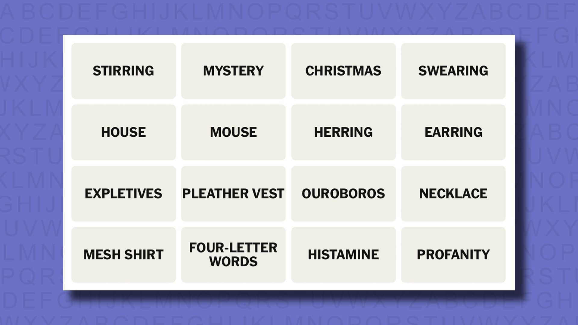 NYT Connections suggests game 814 on a purple background