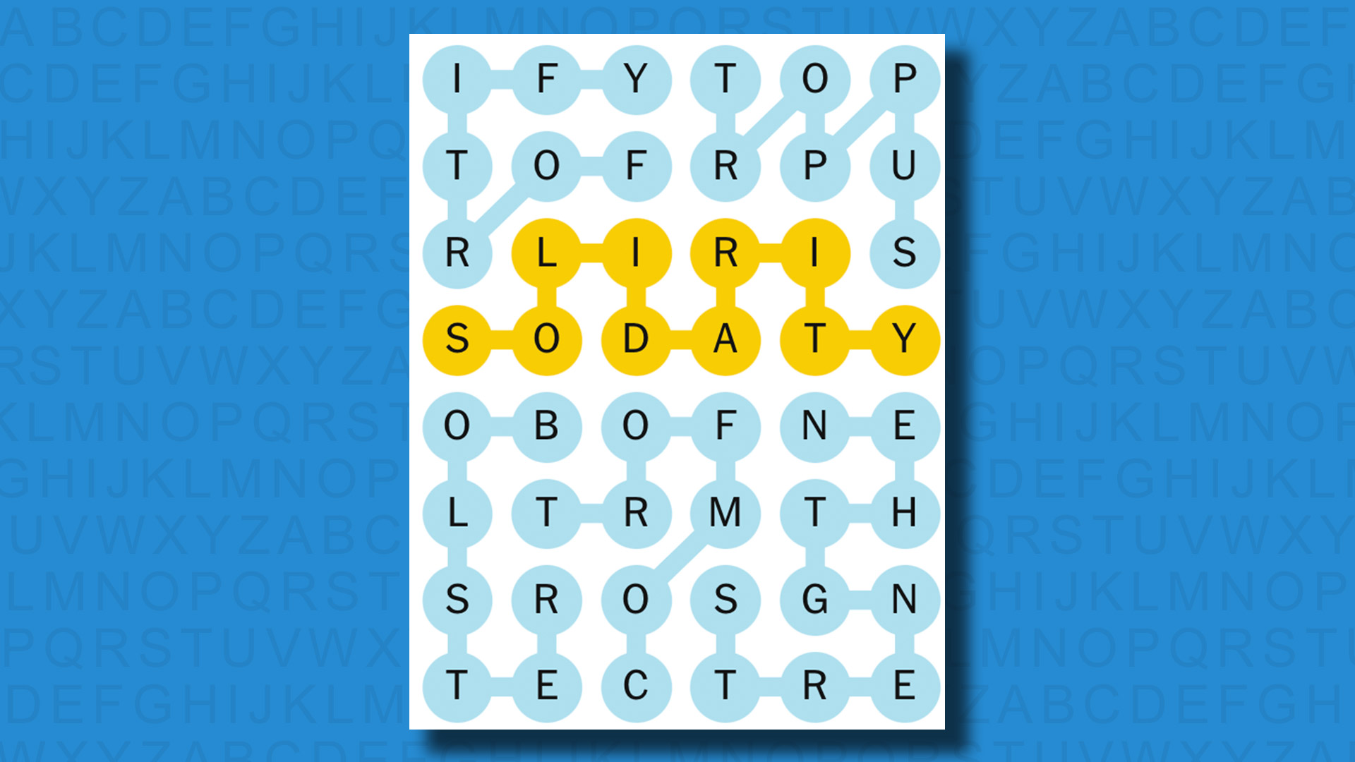 NYT Strands Answers for game 567 on a blue background