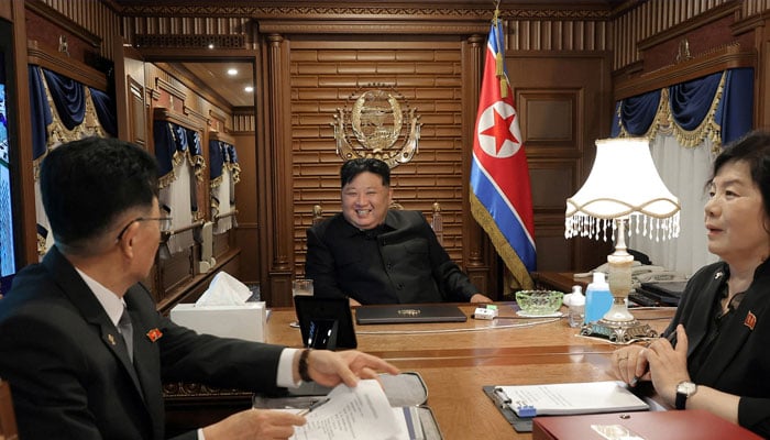 North Korean leader Kim Jong a train travel while leaving Pyongyang to attend China's celebration of Japan formal surrender in World War II, in this image published by the Central News Agency of Korea on September 2, 2025. - Reuters.