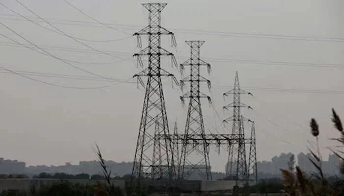 A Karachi Energy Transmission Tower on January 24, 2023. - Reuters