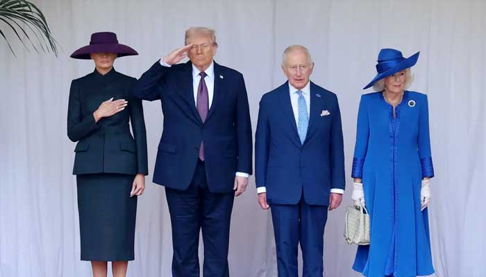 King Charles received the president of the United States, Donald Trump and his wife Melania Trump on Wednesday