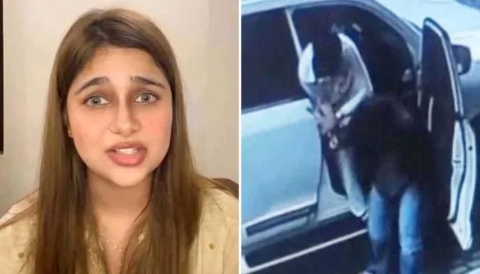 This collage shows the influencer of social networks Samiya Hijab and Hassan Zahid, accused of trying to kidnap. - Instagram/@_ samiyashianz_
