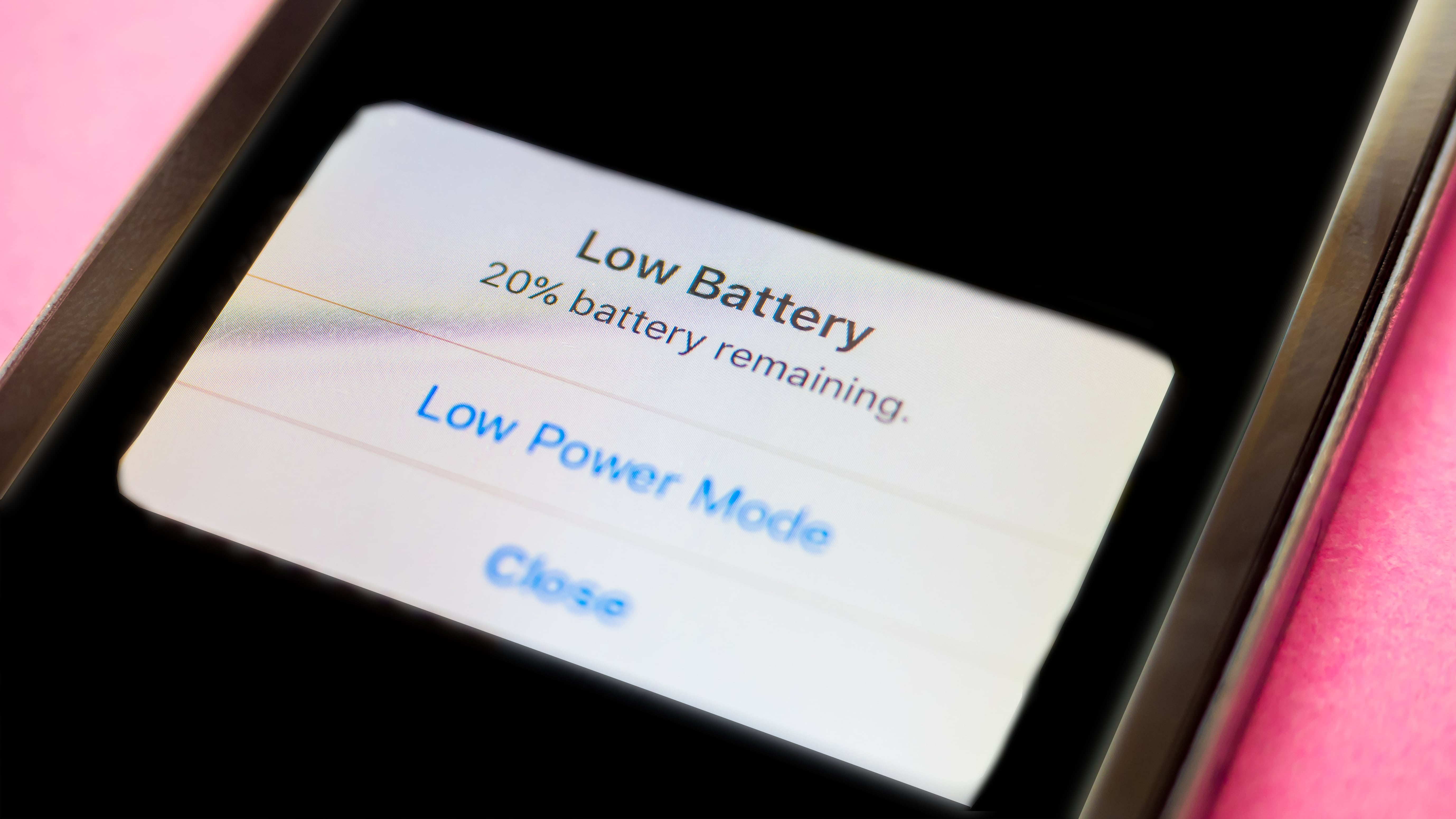 Low iPhone battery image