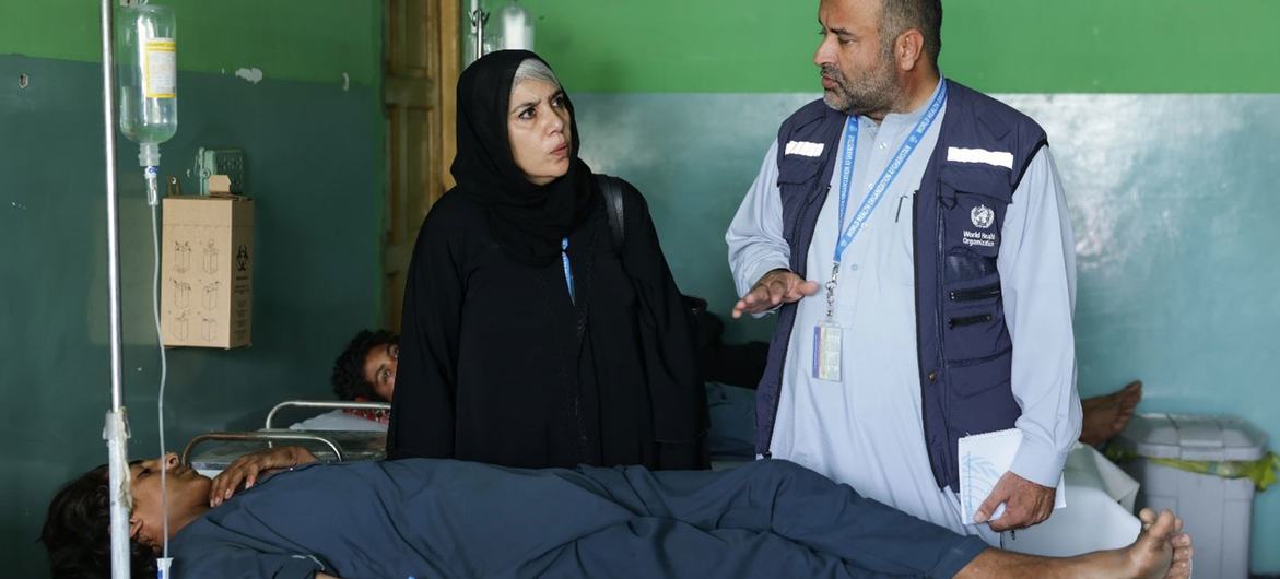 On September 2, 2025, Dr. Abdul Mateen Sahak and his WHO team visited a hospital in the province of Kunar to monitor emergency health services for people affected by the earthquake. On September 2, 2025, Dr. Abdul Mateen Sahak and his WHO team visited a hospital in the province of Kunar to monitor emergency health services for people affected by the earthquake.
