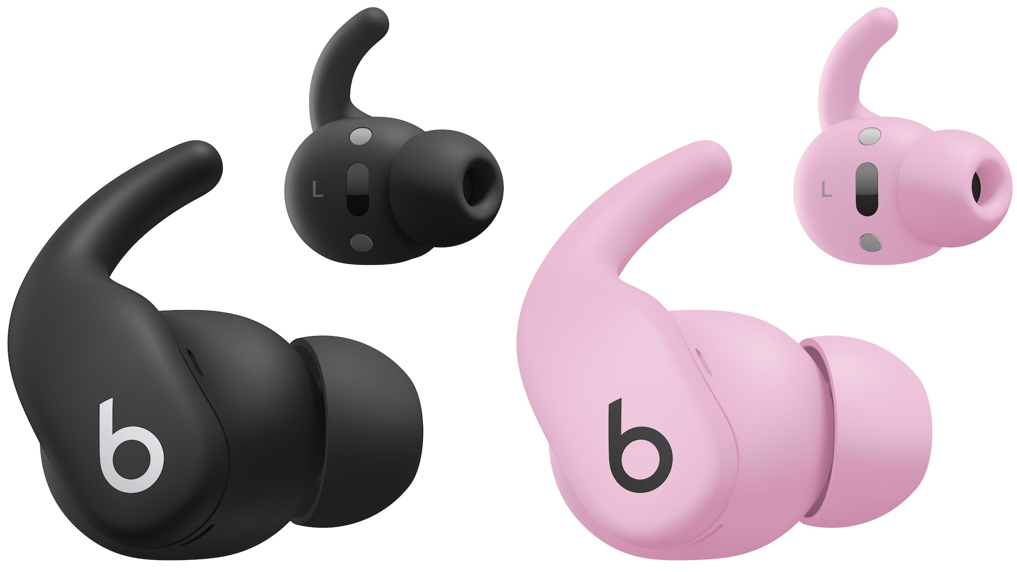 Powerbeats fits headphones on a white background
