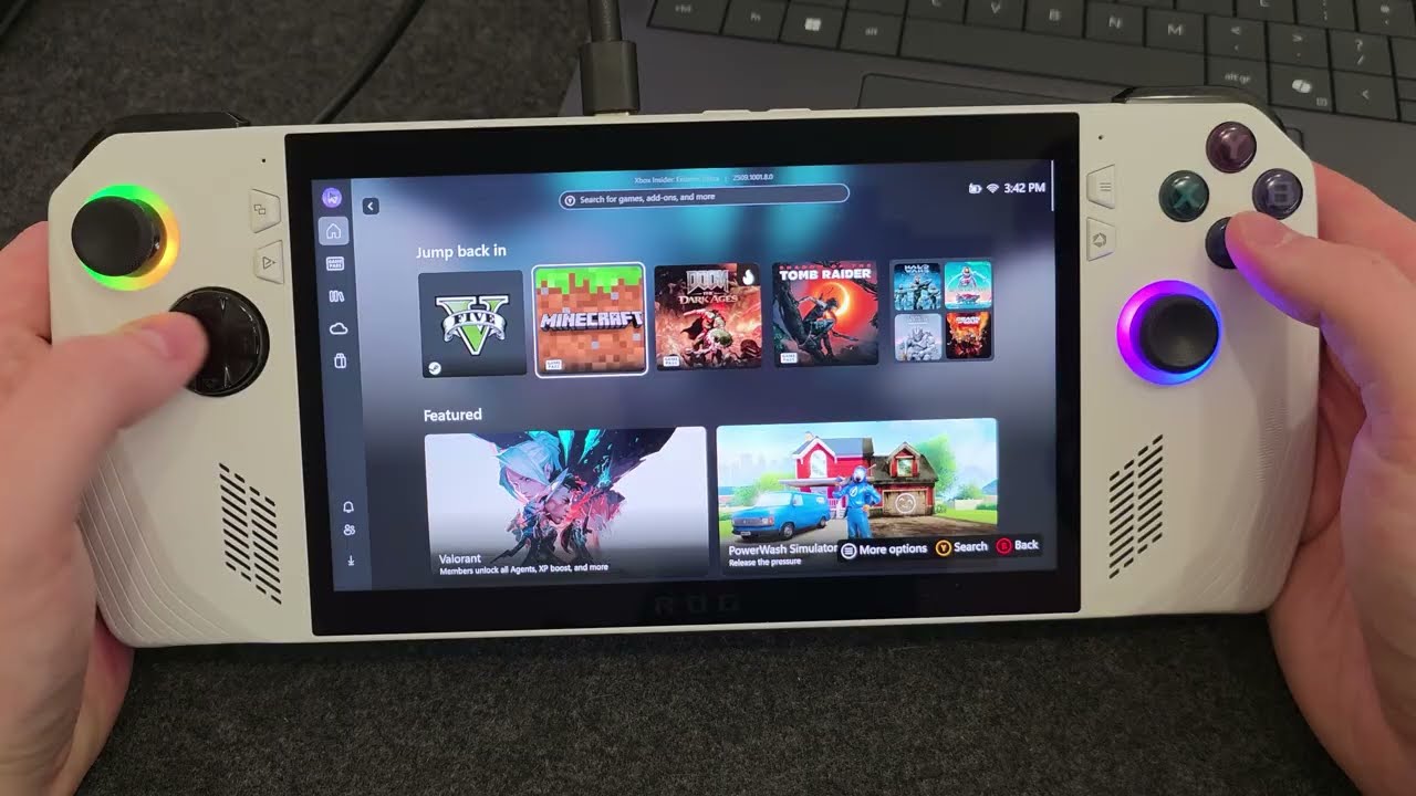 New features of Xbox Ally Windows 11 tested in Rog's ally of the last generation - YouTube