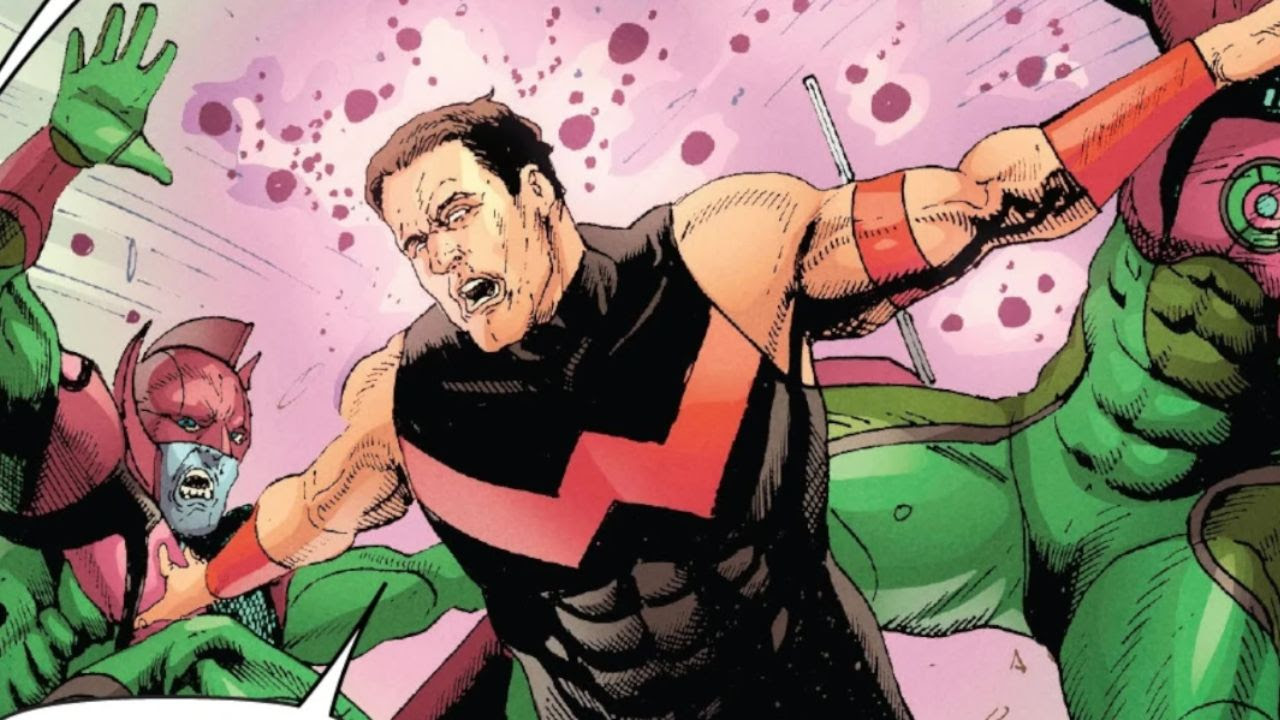 A Wonder Man's screen capture hitting two enemies in one of his appearances in Marvel comic