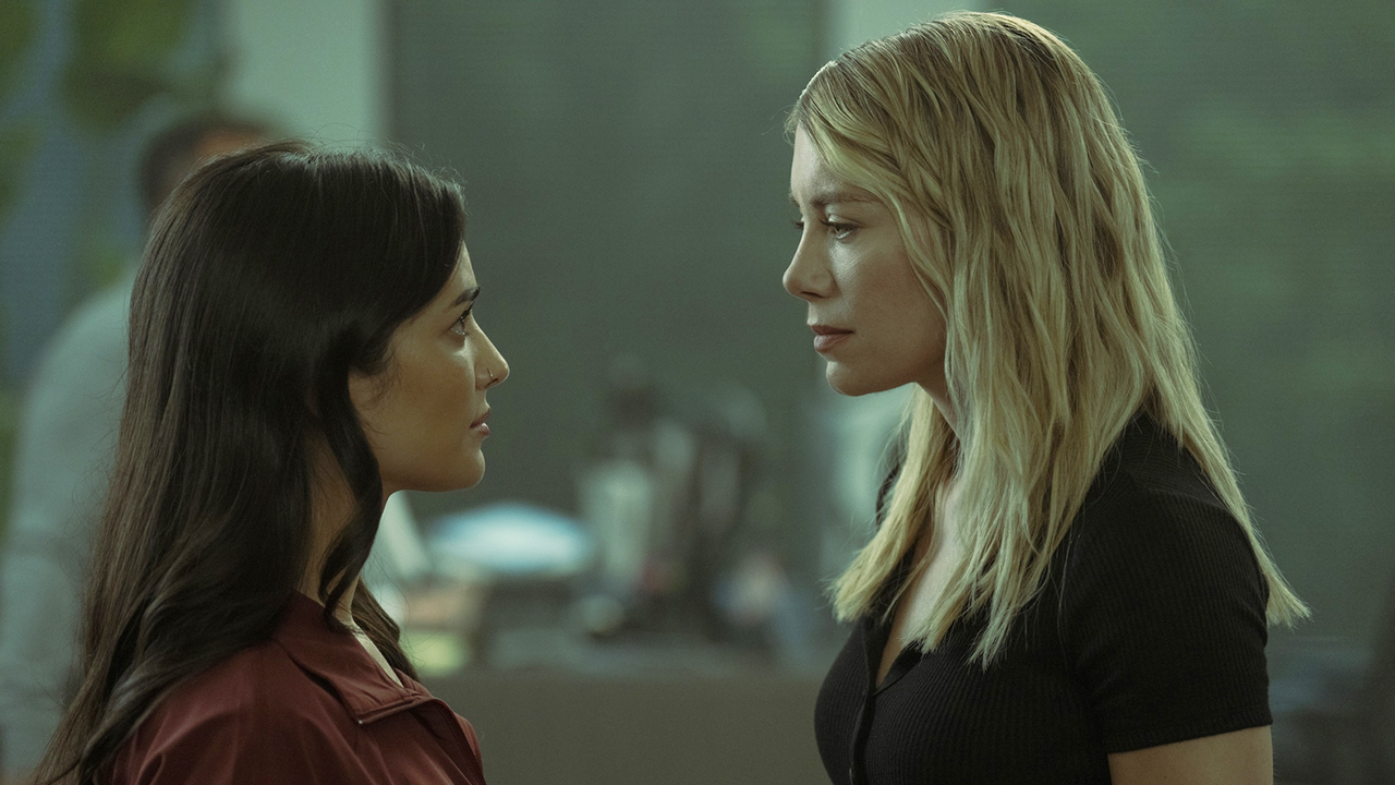 Sasha Bordeaux and Emilia Harcourt look at the Peacemaker Season 2 Episode 5