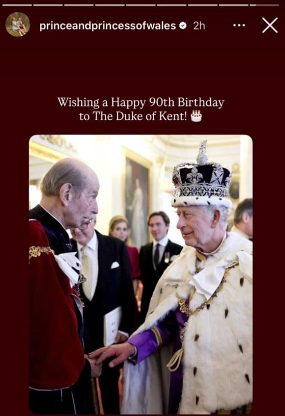 Prince William and Kate Middleton share a personal message