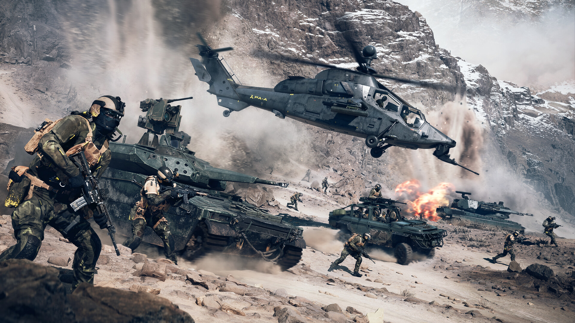 A promotional photo for Battlefield 6.