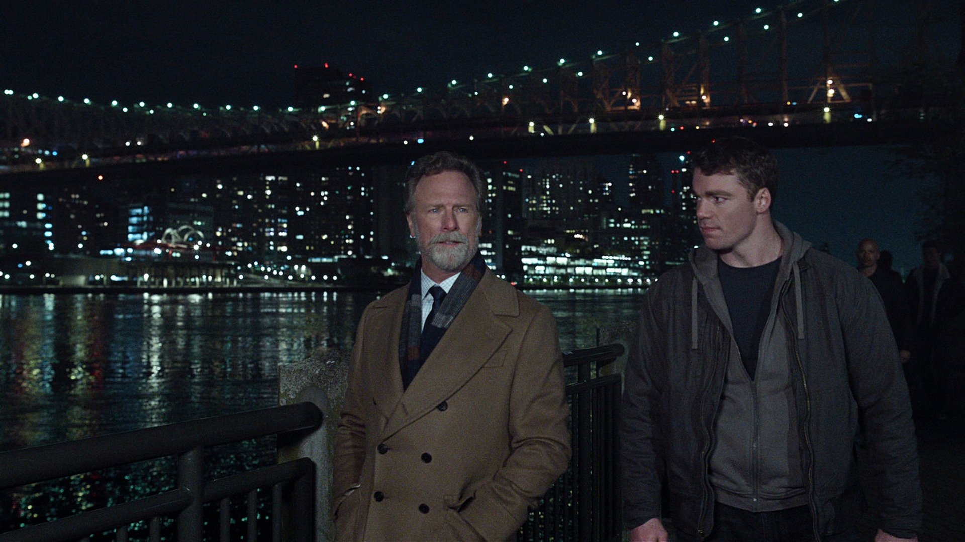 Peter and Jacob talk in The Night Agent