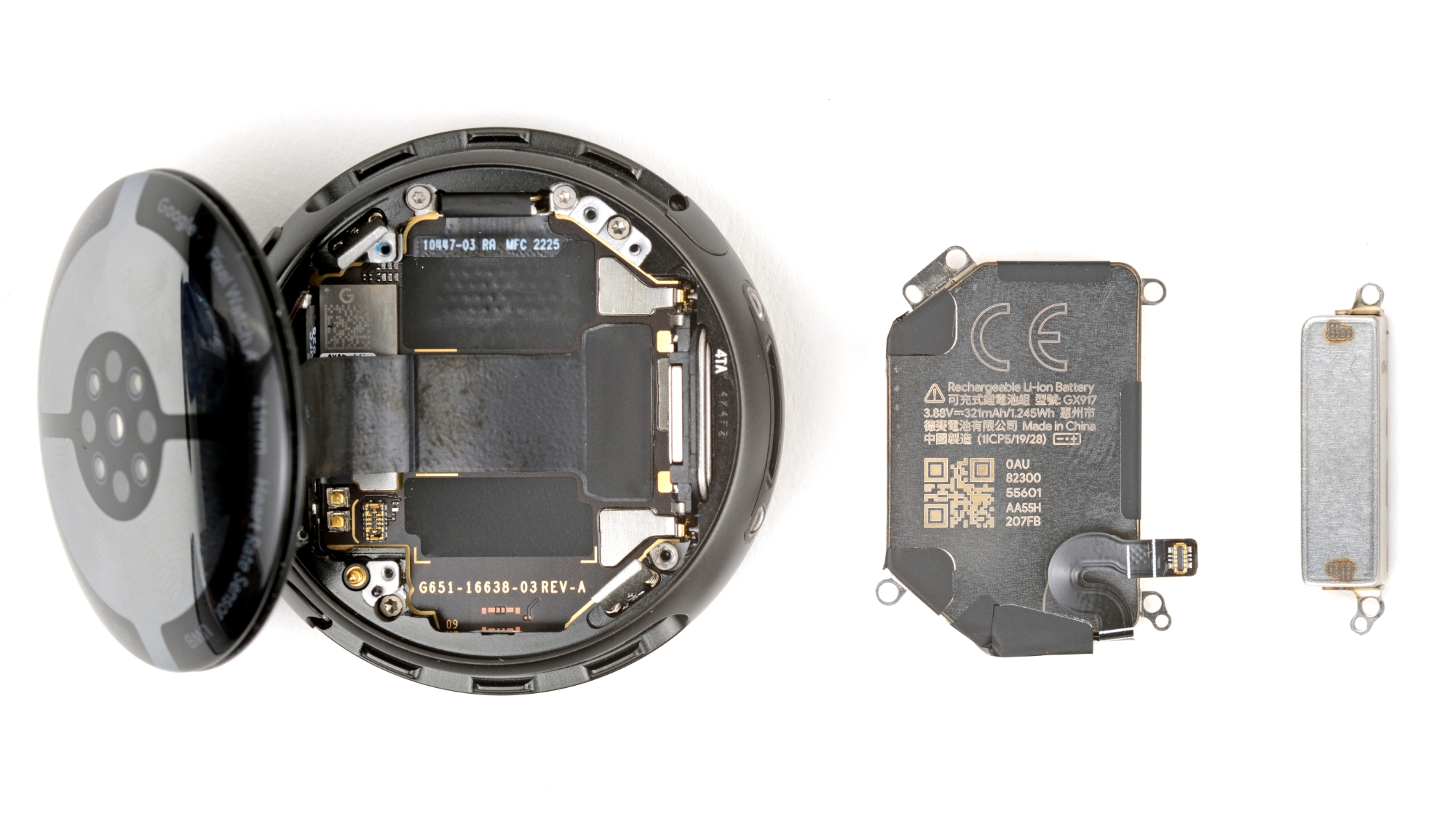 The open back of the Pixel Watch 4 without the battery