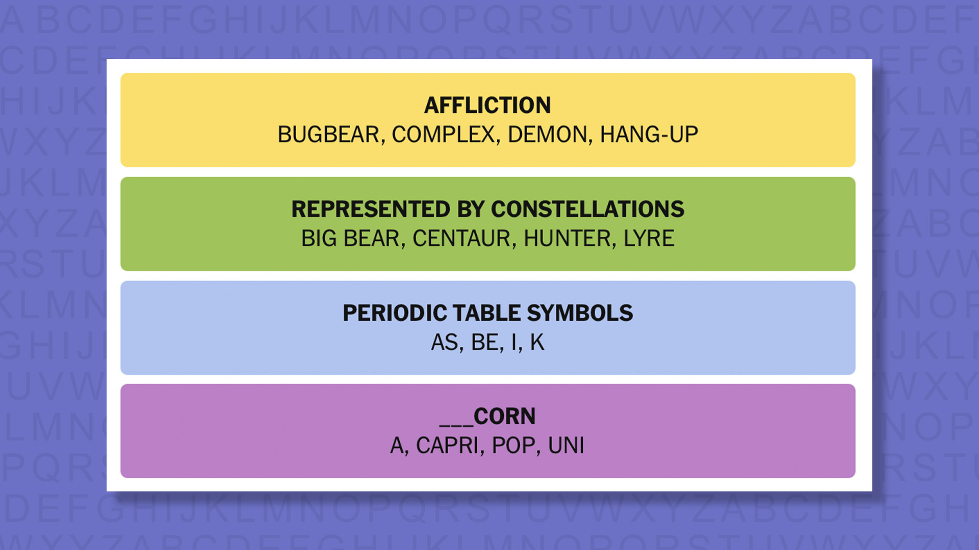 NYT Connections answers game 862 on a purple background
